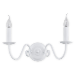 Бра Lemir Lighting O2891 K2 BIA Asti biały matowy E14 2x60W IP20