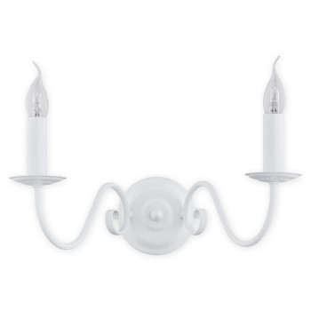 Бра Lemir Lighting O2891 K2 BIA Asti biały matowy E14 2x60W IP20
