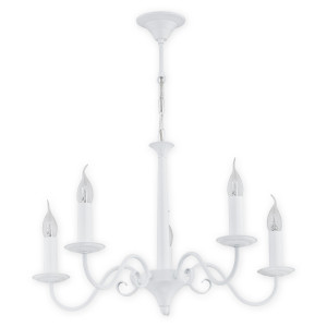 Люстра Lemir Lighting O2895 W5 BIA Asti biały matowy E14 5x60W IP20