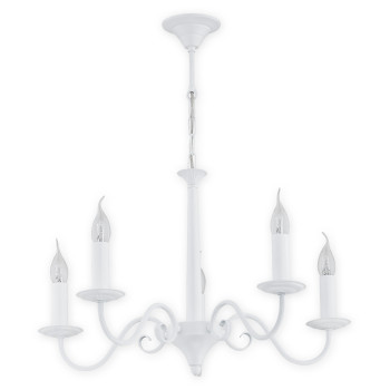 Люстра Lemir Lighting O2895 W5 BIA Asti biały matowy E14 5x60W IP20