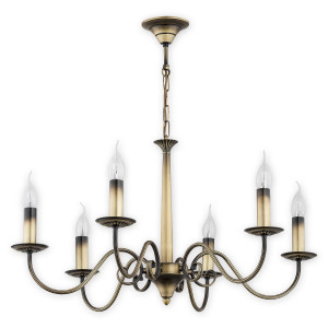 Люстра Lemir Lighting O2896 W6 PAT Asti patyna E14 6x60W IP20