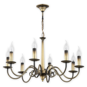 Люстра Lemir Lighting O2898 W8 PAT Asti patyna E14 8x60W IP20