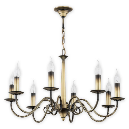 Люстра Lemir Lighting O2898 W8 PAT Asti patyna E14 8x60W IP20