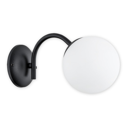 Бра Lemir Lighting O2900 K1 CZA Nol czarny matowy E14 1x40W IP20