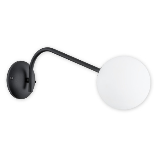 Бра Lemir Lighting O2901 K1 CZA Nol czarny matowy E14 1x40W IP20