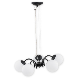 Люстра Lemir Lighting O2905 W5 CZA Nol czarny matowy E14 5x40W IP20