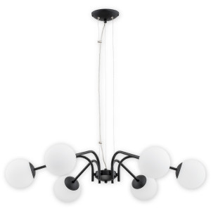 Люстра Lemir Lighting O2906 W6 CZA Nol czarny matowy E14 6x40W IP20
