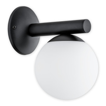 Бра Lemir Lighting O2910 K1 CZA Osso czarny matowy E14 1x40W IP20