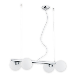 Люстра підвісна Lemir Lighting O2914 W4 CH Osso chrom E14 4x40W IP20
