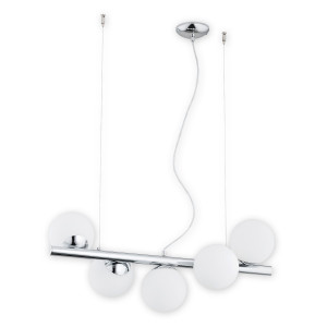 Люстра підвісна Lemir Lighting O2915 W5 CH Osso chrom E14 5x40W IP20