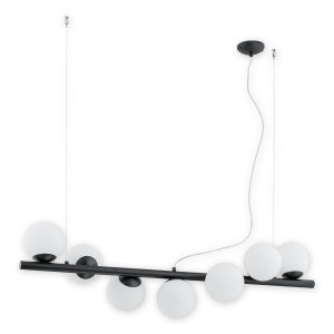 Люстра підвісна Lemir Lighting O2917 W7 CZA Osso czarny matowy E14 7x40W IP20