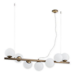 Люстра підвісна Lemir Lighting O2917 W7 PAT Osso patyna E14 7x40W IP20