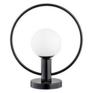 Настільна лампа Lemir Lighting O2948 L1 CZA Rico czarny połysk E14 1x40W IP20
