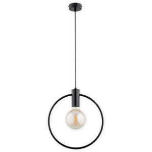 Підвісна люстра Lemir Lighting O2951 W1 CZA Tezor czarny połysk E27 1x60W IP20