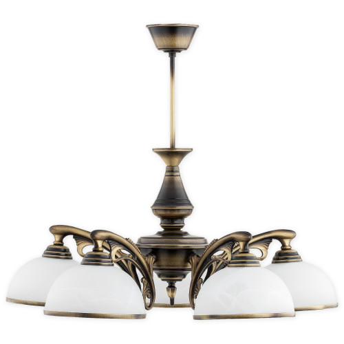 Люстра Lemir Lighting O3165 W5 PAT Hermes patyna E27 5x60W IP20