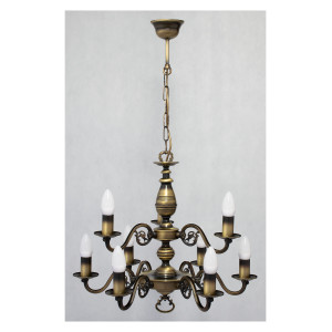 Люстра Lemir Lighting O3323 P2 W9 PAT Ventuno patyna E14 9x15W IP20