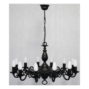 Люстра Lemir Lighting O3324 P1 W12 CZA Ventuno czarny matowy E14 12x15W IP20