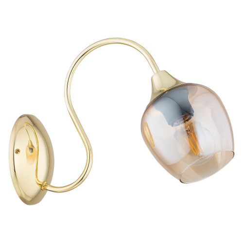 Бра Lemir Lighting O3330 K1 ZL Julietta złoty E27 1x60W IP20