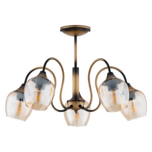 Люстра Lemir Lighting O3335 W5 PAT Julietta patyna E27 5x60W IP20