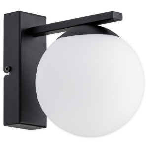 Бра Lemir Lighting O3350 K1 CZA Stella czarny matowy E14 1x40W IP20