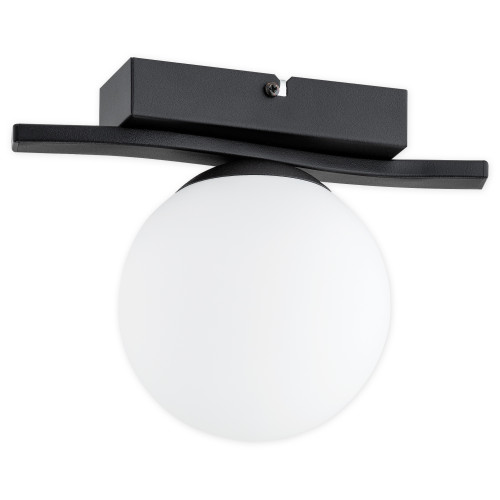 Світильник стельовий Lemir Lighting O3351 P1 CZA Stella czarny matowy E14 1x40W IP20