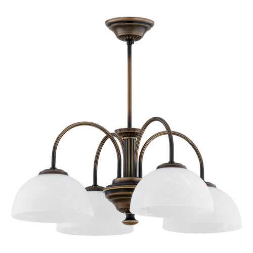Люстра Lemir Lighting O3384 W4 PAT Delos patyna E27 4x60W IP20
