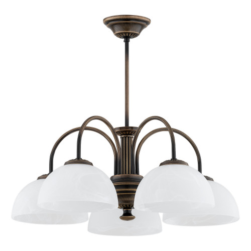 Люстра Lemir Lighting O3385 W5 PAT Delos patyna E27 5x60W IP20