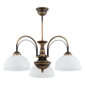 Люстра Lemir Lighting O3393 W3 PAT Opal patyna E27 3x60W IP20