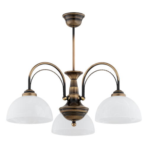 Люстра Lemir Lighting O3393 W3 PAT Opal patyna E27 3x60W IP20
