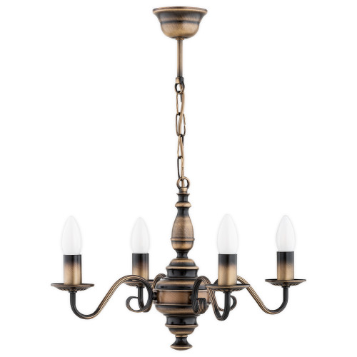 Люстра Lemir Lighting O3484 W4 PAT Velita patyna E14 4x60W IP20