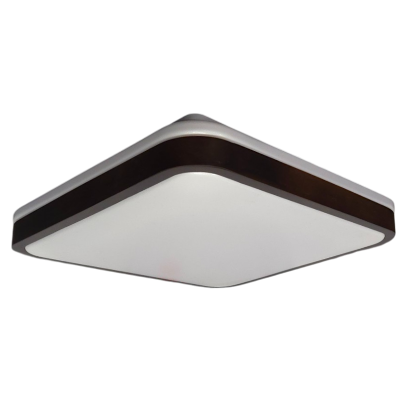 GLOW матовий 60W  391*391*65мм 3000К-6500К з ДК горіх