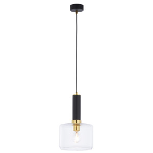 Jupiter 1846 - VA1 - Підвісна люстра VANES 1xE27/60W/230V латунь/чорний