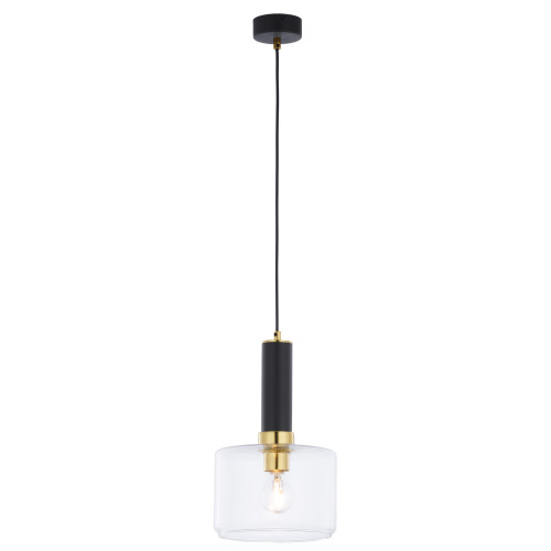 Jupiter 1846 - VA1 - Підвісна люстра VANES 1xE27/60W/230V латунь/чорний