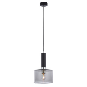 Jupiter 1858 - VA1 - Підвісна люстра VANES 1xE27/60W/230V срібний/чорний