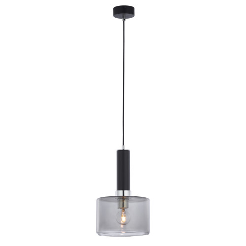 Jupiter 1858 - VA1 - Підвісна люстра VANES 1xE27/60W/230V срібний/чорний