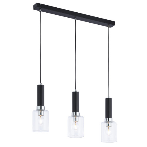 Jupiter 1869 - TU3 - Підвісна люстра TULUZA 3xE27/60W/230V срібний