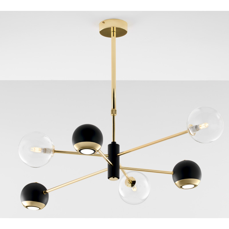 Люстра современная JUPITER MOKA 1967 MO6 CZ/MS TR