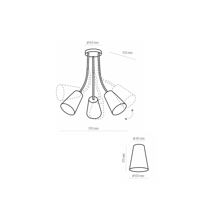 Люстра TK Lighting 827 Wire gold