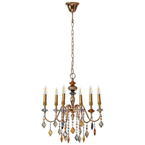 Люстра Edlin PL2416-6 Vanessa E14 6x12W IP20 золотий 32205340