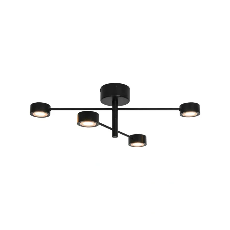 Люстра Nordlux 2412260103 Clyde LED 4x14W 2700K 350Lm IP20 чорна