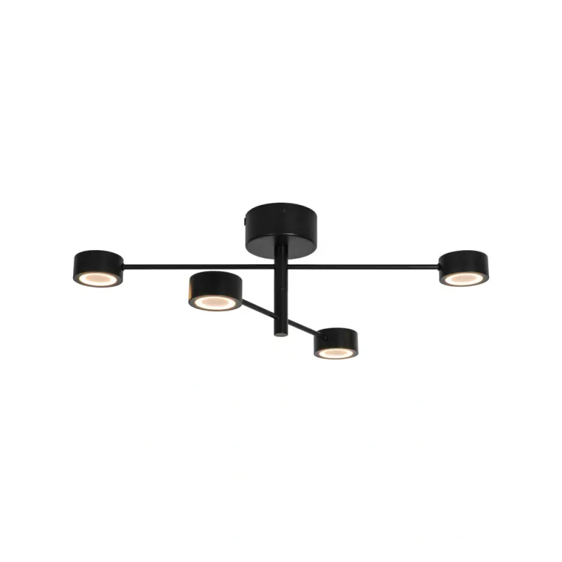 Люстра Nordlux 2412260103 Clyde LED 4x14W 2700K 350Lm IP20 чорна