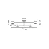 Люстра Nordlux 2412260103 Clyde LED 4x14W 2700K 350Lm IP20 чорна