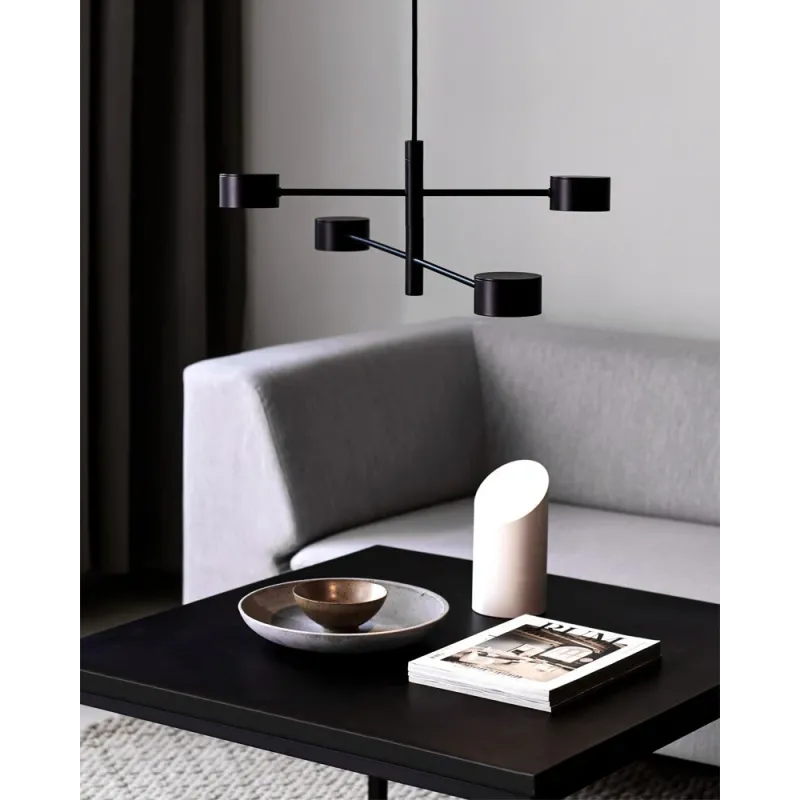 Підвісний світильник, люстра Nordlux 2010803003 Clyde LED 4x16W 2700K 350Lm IP20 чорний