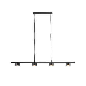 Підвісний світильник, люстра Nordlux 2010813003 Clyde LED 4x16W 2700K 350Lm IP20 чорний