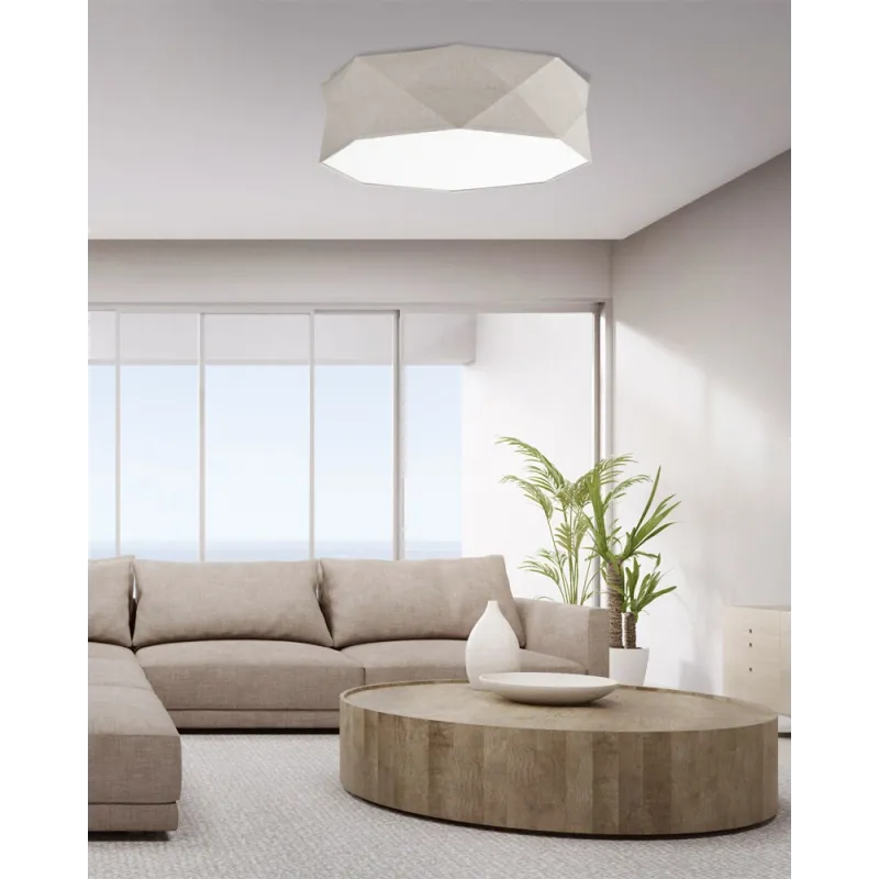 Люстра TK Lighting 6195 Kantoor E27 4x15W IP20 бежева
