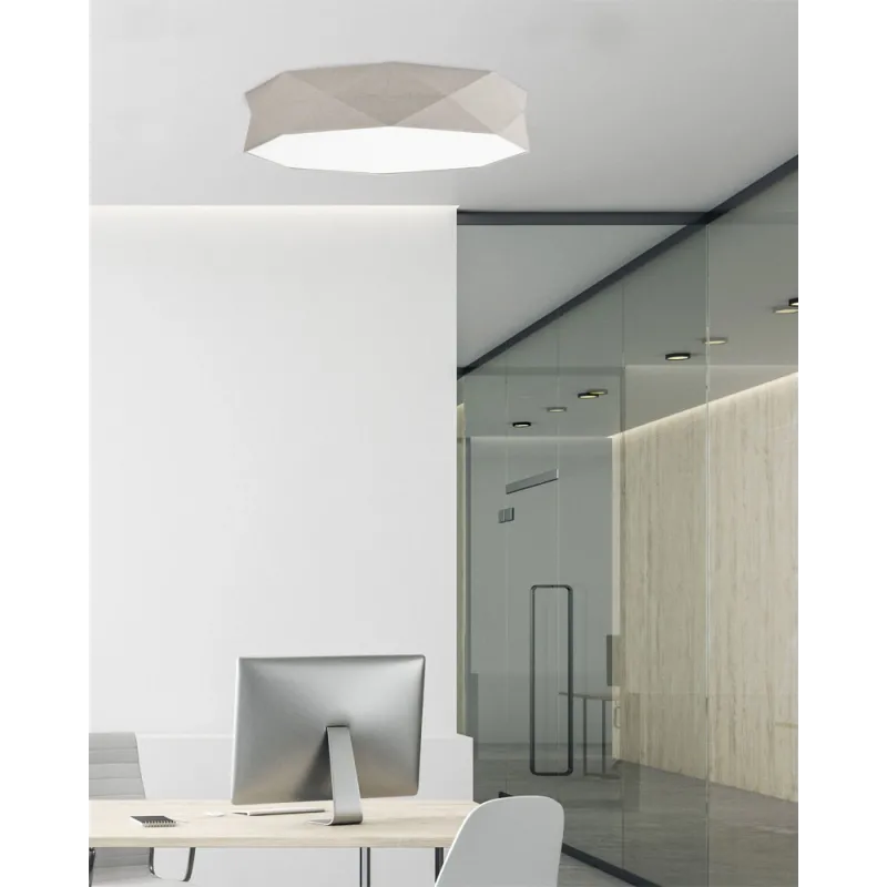 Люстра TK Lighting 6196 Kantoor E27 6x15W IP20 бежева