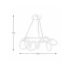 Люстра LED BALBO 20006PL-BK Zuma Line чорний