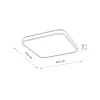 Світильник стельовий Nowodvorski 10986 Agnes Square LED Pro 1x32W 4000K 2800Lm IP44 чорний