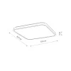 Світильник стельовий Nowodvorski 10987 Agnes Square LED Pro 1x64W 3000K 5600Lm IP44 чорний
