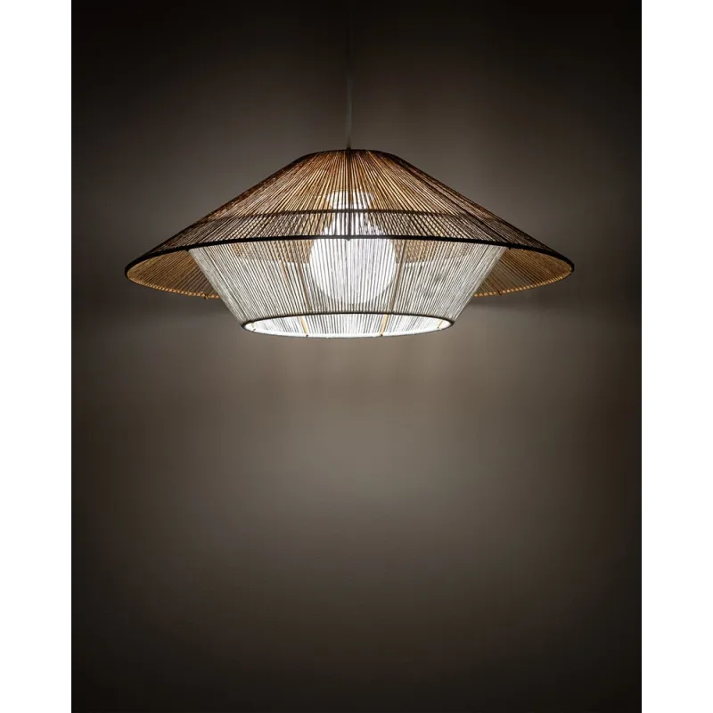 Підвісний світильник, люстра Nowodvorski 11156 Japandi S E27 1x25W IP20 бежевий